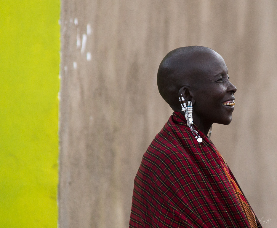 Au marché : Femme masaï