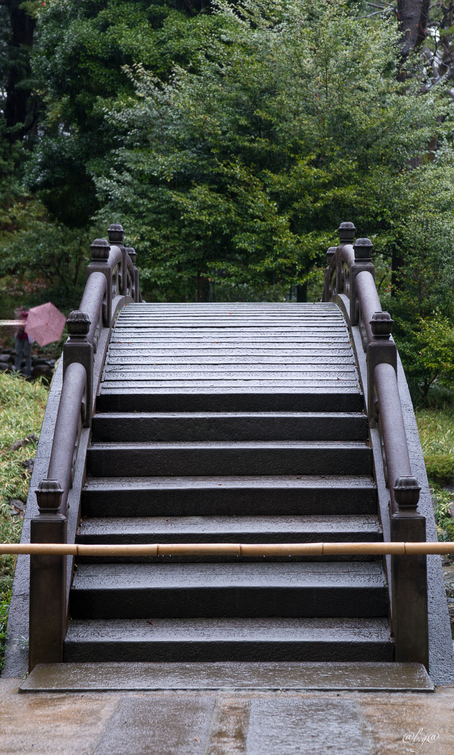 Jardin Koishikawa Korakuen :  Engetsu-kyō  ou le pont de pleine lune