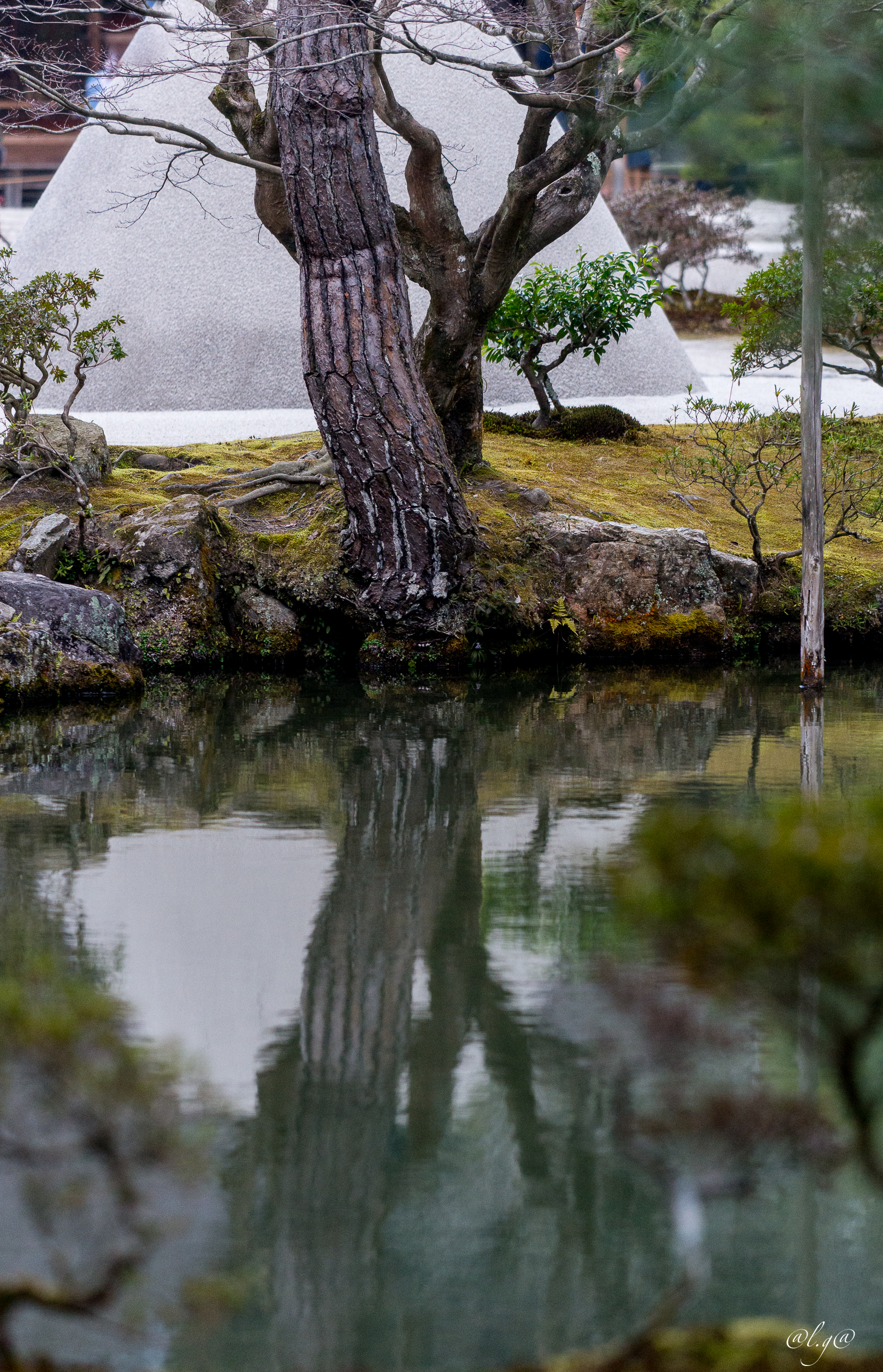 Le jardin du Ginkaku-ji  et  le Kogetsudai