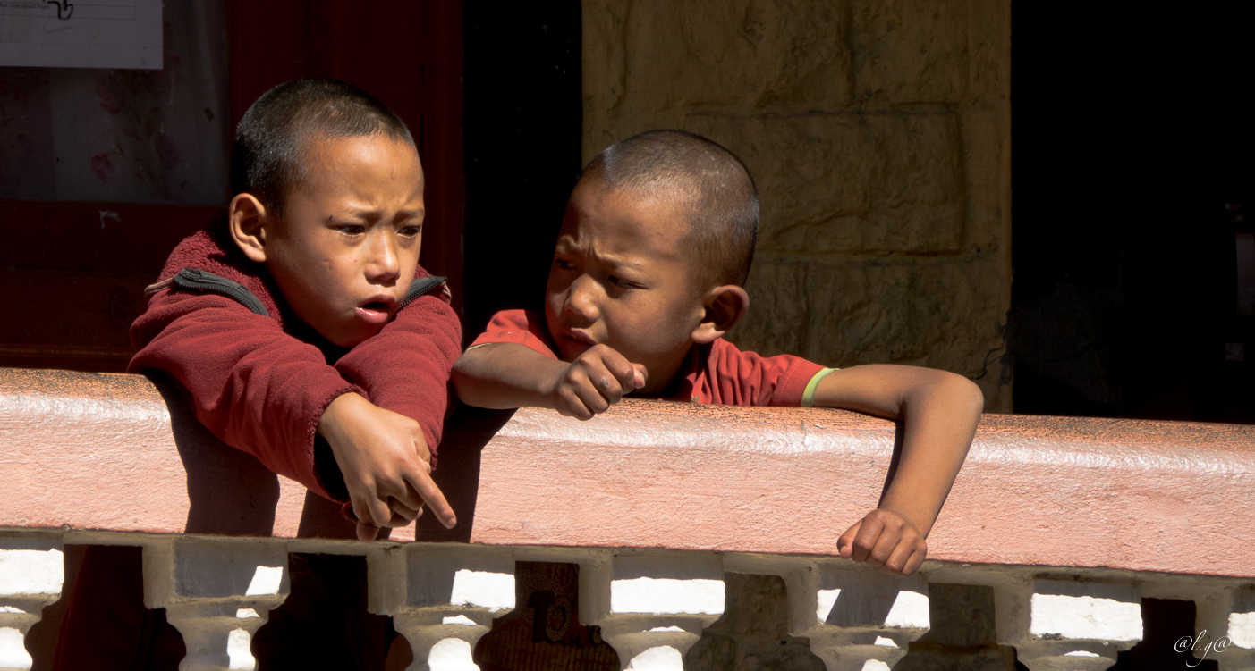Monastère de Kagbeni : Jeunes moines